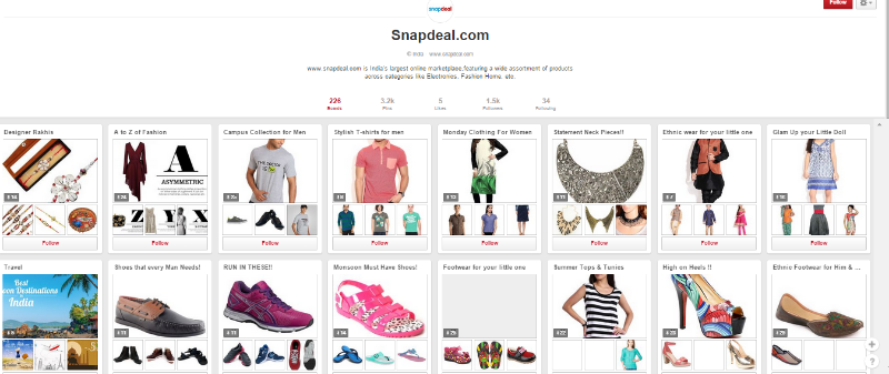 Snapdeal-pinterst