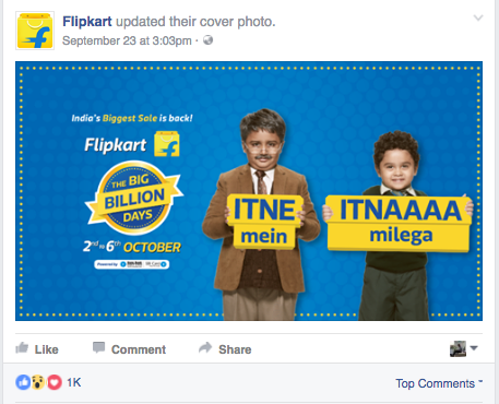 Flipkart big billion day festive marketing 